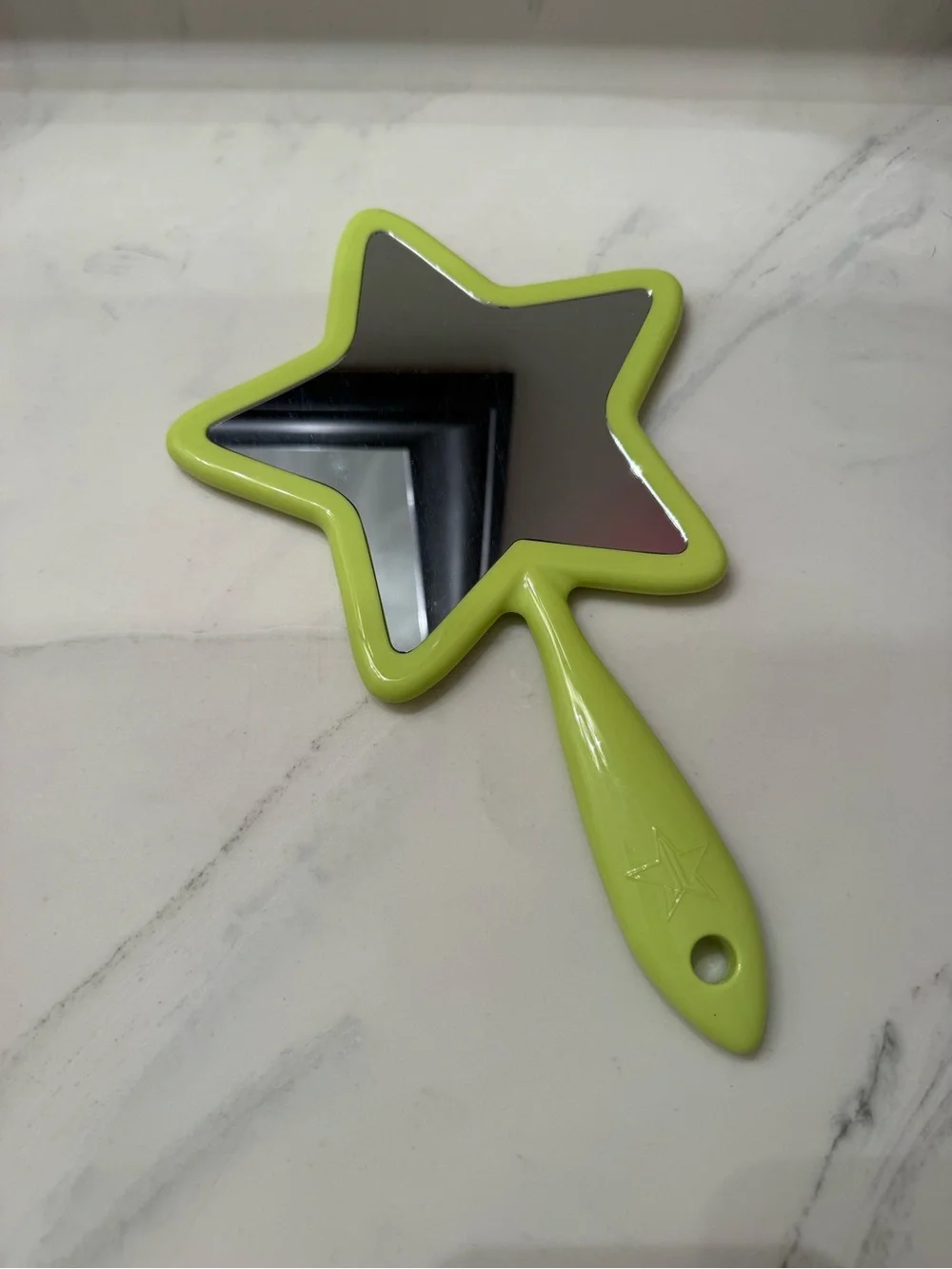 Jeffree Star Neon Lime Star Mirror with Gold Logo
